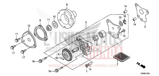 POMPE A HUILE CRF125FE de 2014